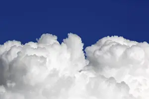 Cumulus Clouds Drucke: Cloud formation, white cumulus clouds