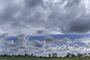 Cloud Formations Germany Drucke: Cloud formations, Bodden landscape