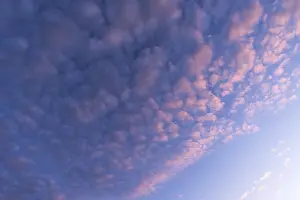 Evening Atmosphere In Bavaria Germany Drucke: Cloud formations in the evening sky
