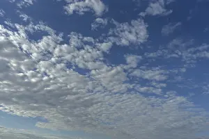 Blue Sky Photography Europe Drucke: Cloud groups (cumulus), Bavaria, Germany