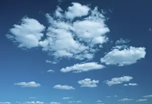 Blue Sky And White Clouds Drucke: Clouds