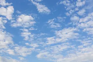 Cloud Formations In Europe Drucke: Clouds, altocumulus, blue sky, Germany