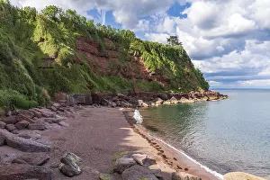 Northern Europe Beaches Drucke: Clouds over the beach in Maidencombe