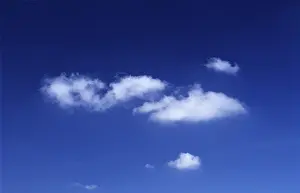 Open Air Photography Drucke: Clouds in front of a blue sky