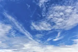 Full Frame Cloudy Skies Drucke: Clouds in blue sky, cloud formation