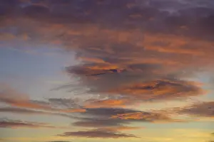 European Cloudy Skies Drucke: Clouds in the evening, Berndorf