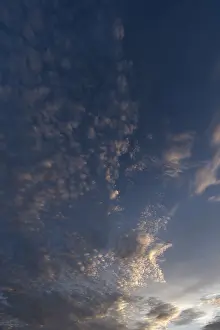 Cloudy European Landscapes Drucke: Clouds in the evening sky, Bavaria, Germany