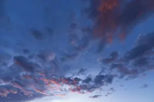 Bavarian Evening Sky Drucke: Clouds in the evening sky, Bavaria, Germany