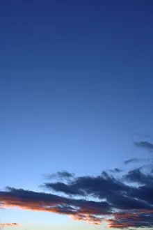 Cloudy Europe Landscape Drucke: Clouds in the evening sky, Bavaria, Germany