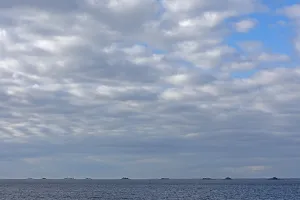 Uninhabited Islands Of Germany Drucke: Clouds over Hallig LangeneB