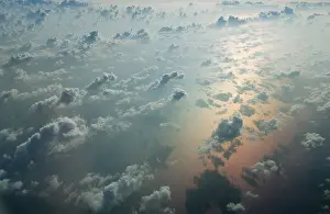 Deserted Mediterranean Coastline Drucke: Clouds over the Mediterranean