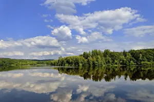 Lake Silvaplaner See Alternative Drucke: Clouds reflected in Mohnesee