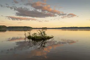 Cloudy Sky Over Lake Drucke: Clouds reflected on the water surface