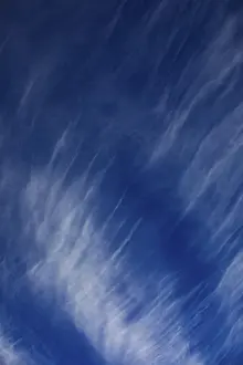 Uninhabited Cloudy Skies Drucke: Cloudy sky, cirrus clouds or feather clouds
