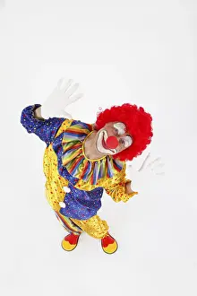 German Federal Republic Clown Drucke: Clown greets from below, Germany