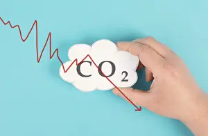 Climate Change Image Drucke: Co2 cloud, reduce carbon emission