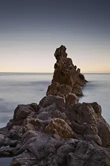 Mediterranean Sea Landscape Drucke: at the coast