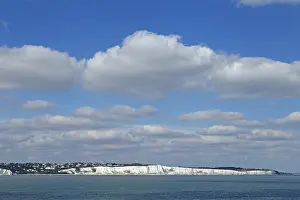 Travel Photography UK Drucke: Coast with chalk cliffs, Dover