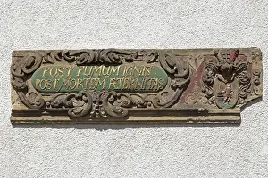 Hanseatic City Architecture Drucke: Coat of arms of the elderman Werner Kohne