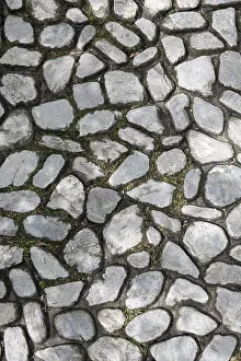 Cobblestone Background Drucke: Cobble stone surface for backgrounds