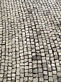 European Street Scene Drucke: A cobblestone texture image