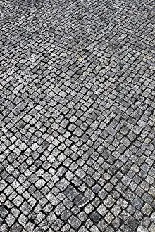 European Street Scene Drucke: A cobblestone texture image