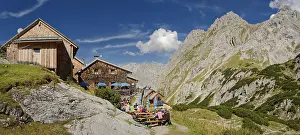 Deserted Hut In Austria Drucke: Coburger Hutte, Ehrwalder Alm