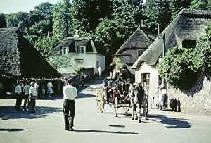 Northern Europe Photos Drucke: Cockington Forge, Torquay, Devon, England, United Kingdom, September 1960, Europe