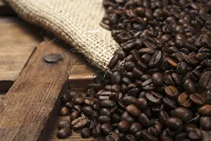 Coffee Beans Close Up Drucke: Coffee beans
