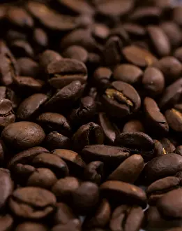 Roasted Coffee Nutrition Drucke: Coffee beans