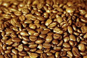 Coffee Beans Close Up Drucke: Coffee beans