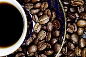 Coffee Beans Close Up Drucke: Coffee beans