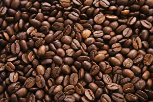 Dark Roasted Coffee Drucke: Coffee close-up