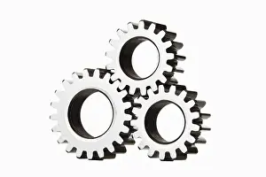 Cogwheel Symbolism Drucke: Three cog wheels