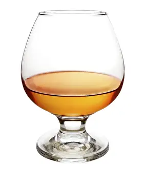 Drinking Glasses Images Drucke: Cognac in a brandy snifter