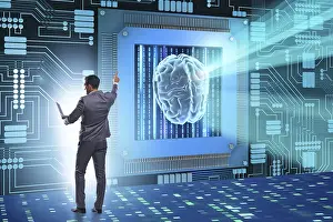 Modern Healthcare Technology Drucke: Cognitive computing concept as modern technology