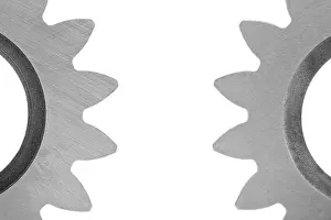 Teamwork Symbol Drucke: Cogs, symbolic for teamwork
