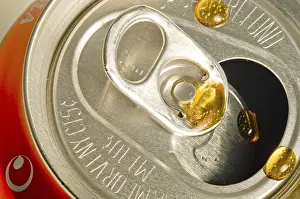 Fattening Foods List Drucke: A Cola Drip on the top of a soft drink can