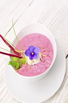 Polish Food Photography Drucke: Cold beet soup
