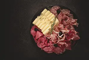 Prosciutto Appetizer Drucke: Cold cuts, appetizer, prosciutto