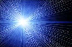 Deserted Night Sky Drucke: Cold shines star