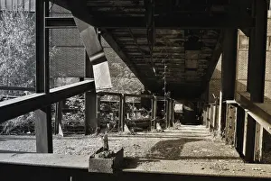 Empty Industrial Landscape Drucke: Colliery site