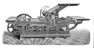 Deserted Printing Press Drucke: Collotype press, by Schmiers, Werner & Stein