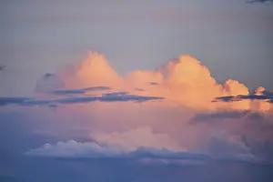 Colored Clouds Germany Drucke: Colored clouds at sunset, Upper Palatinate