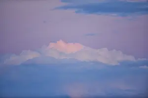 Colored Clouds Germany Drucke: Colored clouds at sunset, Upper Palatinate