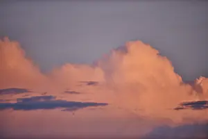 Colored Clouds Germany Drucke: Colored clouds at sunset, Upper Palatinate