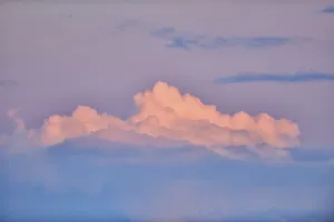 Colored Clouds Germany Drucke: Colored clouds at sunset, Upper Palatinate