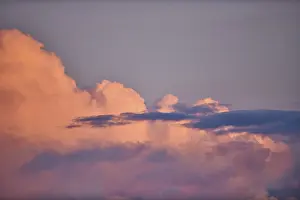 Colored Clouds Germany Drucke: Colored clouds at sunset, Upper Palatinate