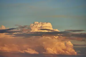 Colored Clouds Germany Drucke: Colored clouds at sunset, Upper Palatinate