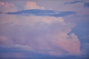 Colored Clouds Germany Drucke: Colored clouds at sunset, Upper Palatinate